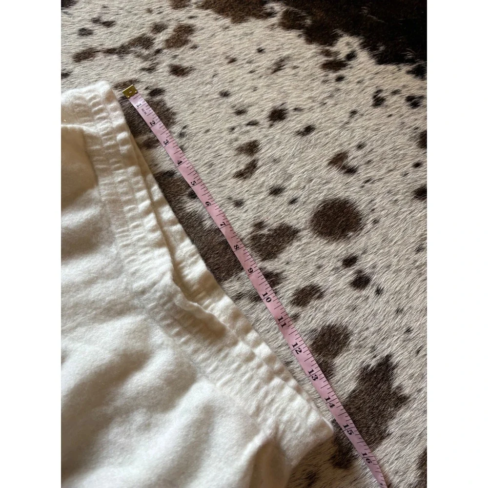 NAADAM Signature‎ Cashmere Paperbag Wide Leg Pants Size Large White